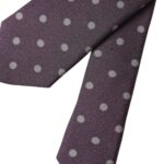 Dolce & Gabbana Purple 100% Silk Polka Dot Adjustable Men Tie | Regal Royce