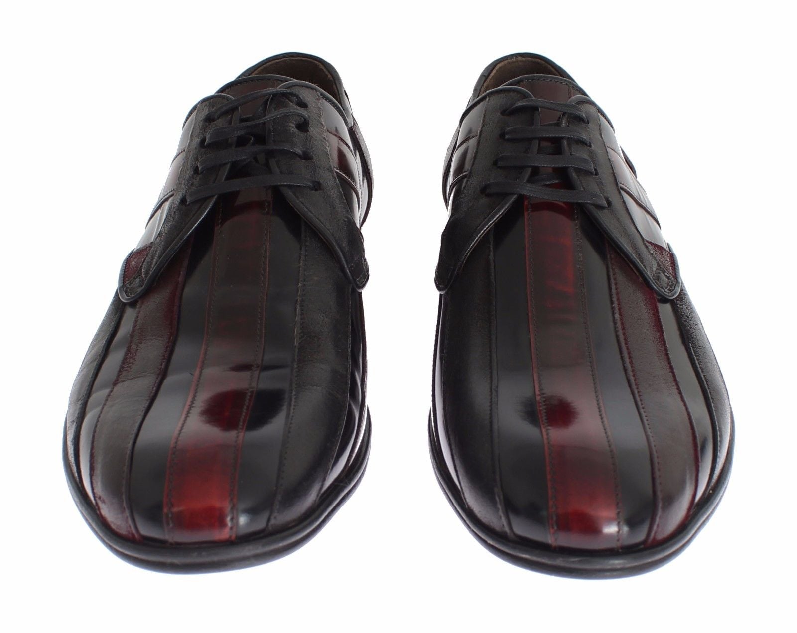 Dolce & Gabbana Black Bordeaux Leather Dress Formal Shoes | Regal Royce