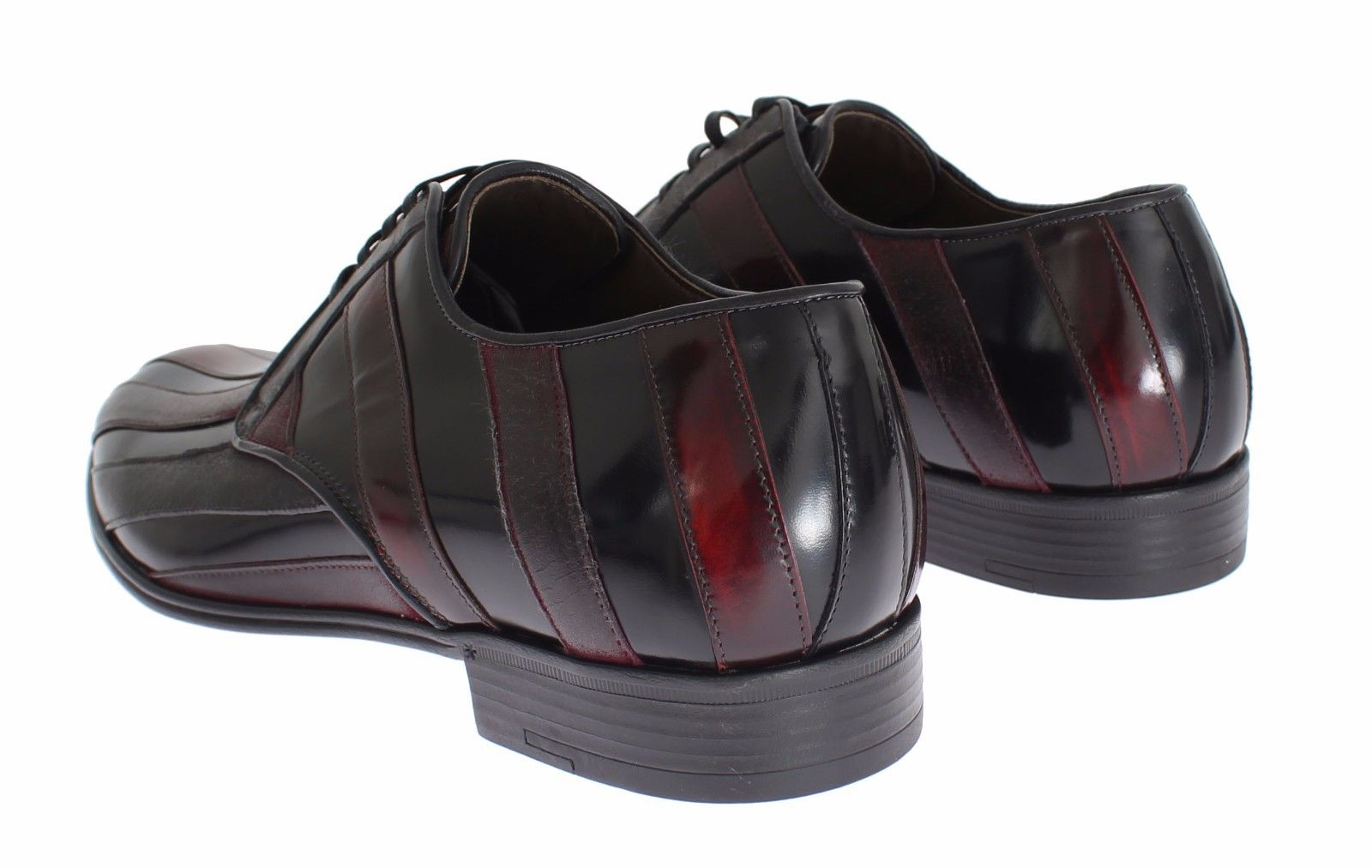 Dolce & Gabbana Black Bordeaux Leather Dress Formal Shoes | Regal Royce