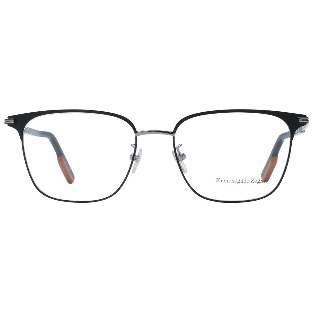 Ermenegildo Zegna Black Metal Glasses (Frames) | Regal Royce