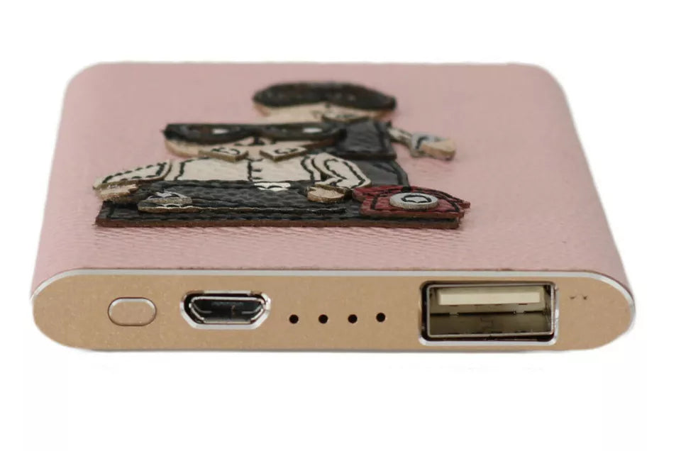 Dolce & Gabbana Charger USB Pink Leather #DGFAMILY Power Bank | Regal Royce