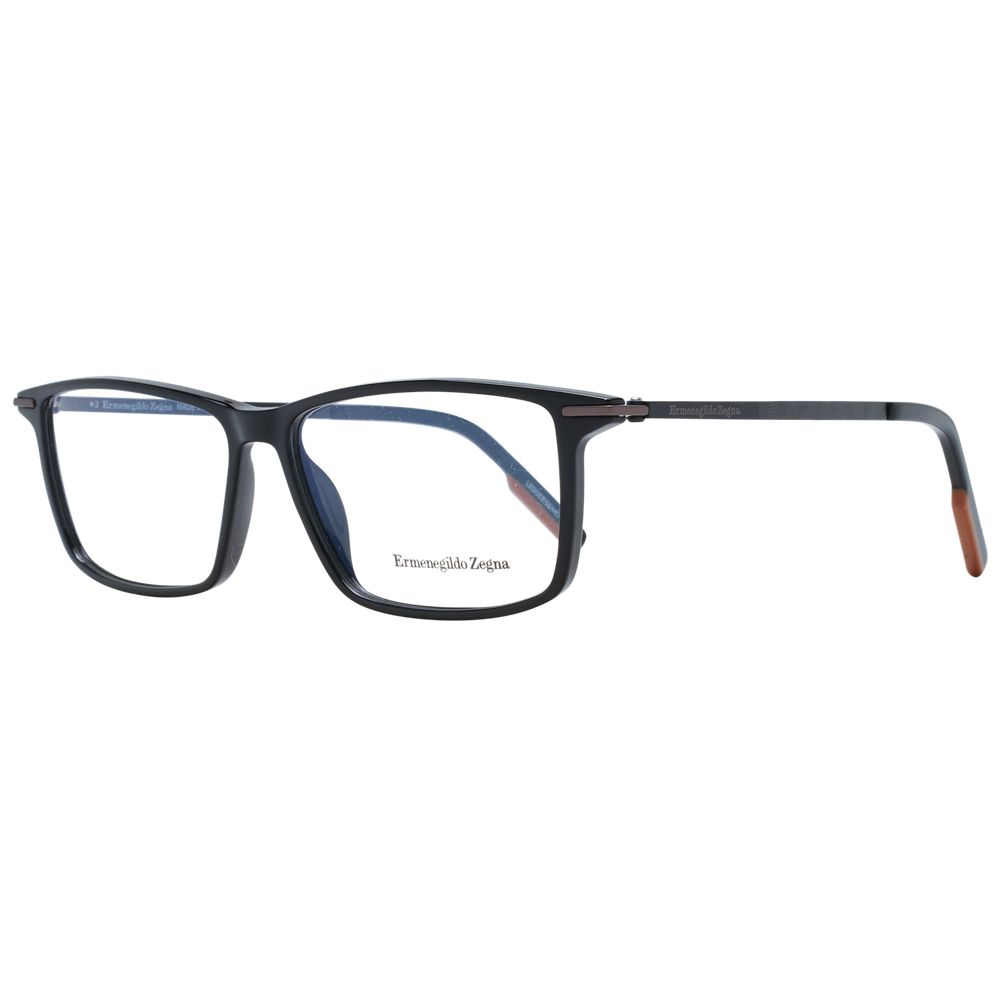 Ermenegildo Zegna Black Plastic Glasses (Frames) | Regal Royce