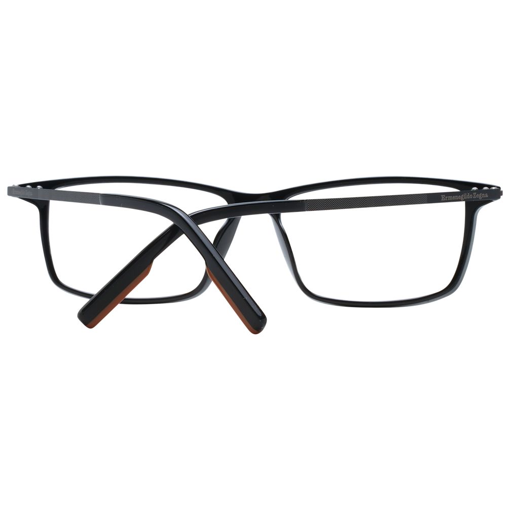 Ermenegildo Zegna Black Plastic Glasses (Frames) | Regal Royce