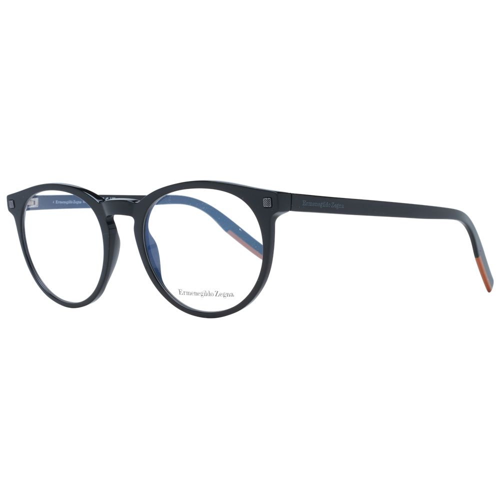 Ermenegildo Zegna Black Plastic Glasses (Frames) | Regal Royce