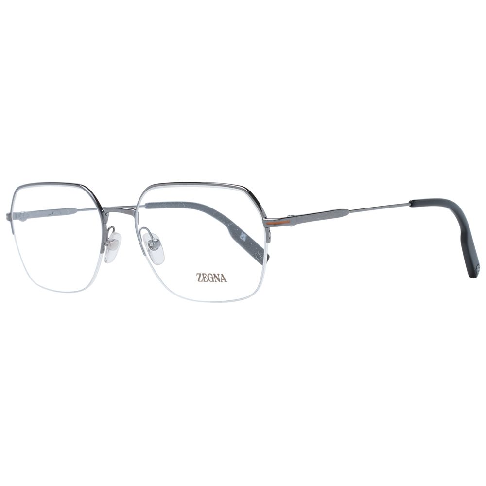 Ermenegildo Zegna Gray Metal Glasses (Frames) | Regal Royce