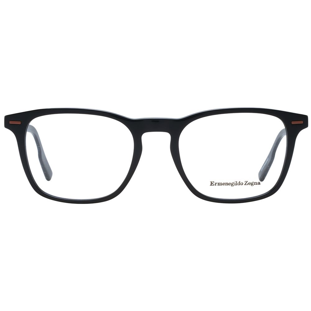 Ermenegildo Zegna Black Plastic Glasses (Frames) | Regal Royce