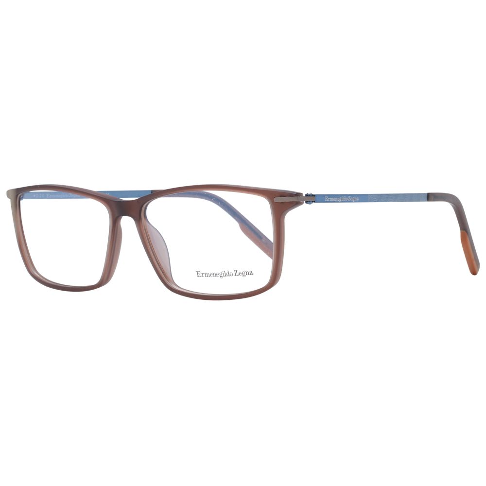 Ermenegildo Zegna Brown Plastic Glasses (Frames) | Regal Royce