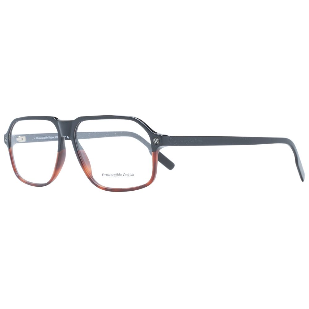 Ermenegildo Zegna Black Plastic Glasses (Frames) | Regal Royce