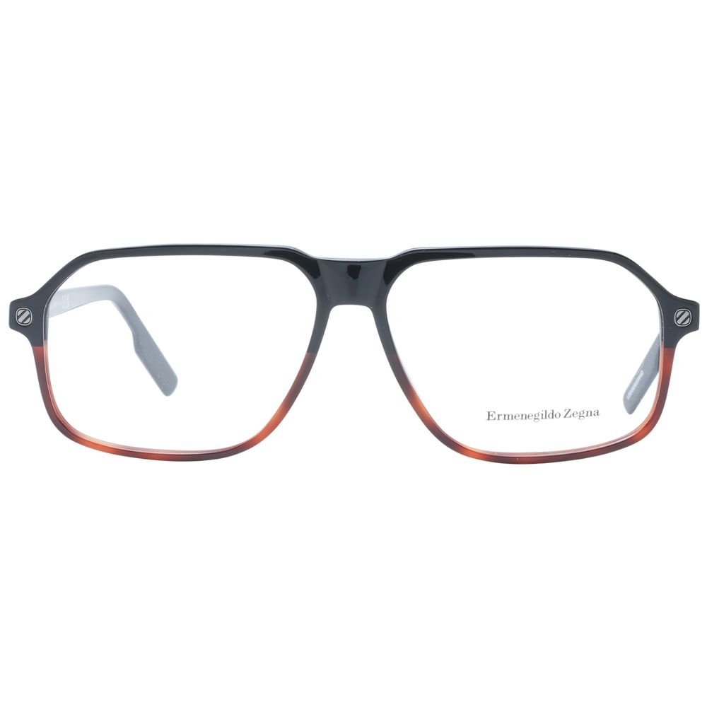 Ermenegildo Zegna Black Plastic Glasses (Frames) | Regal Royce