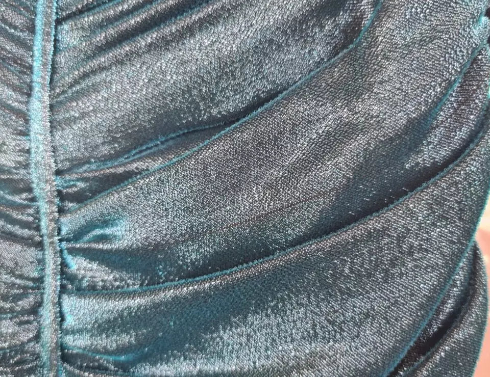 Dolce & Gabbana Turquoise Bustier Bodice Draped Midi Dress. | Regal Royce