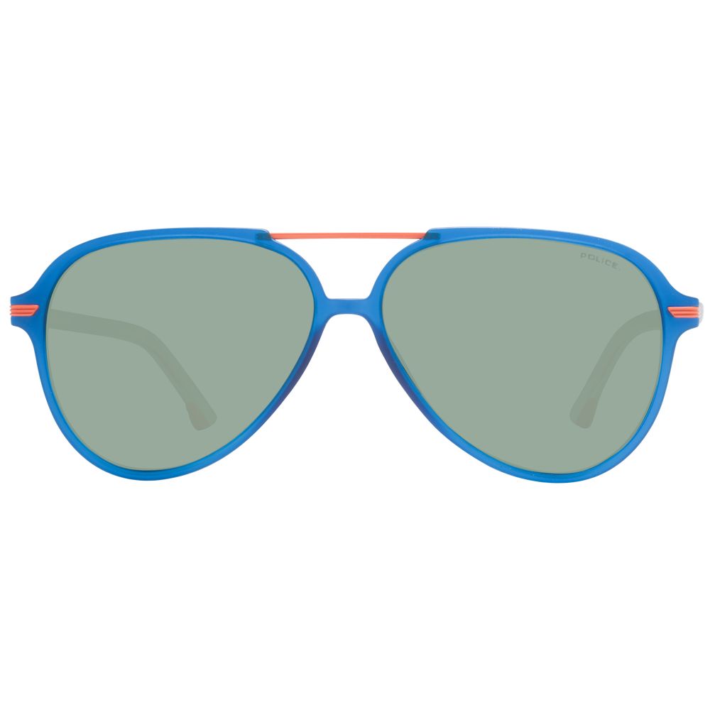 Police Blue Plastic Sunglasses | Regal Royce