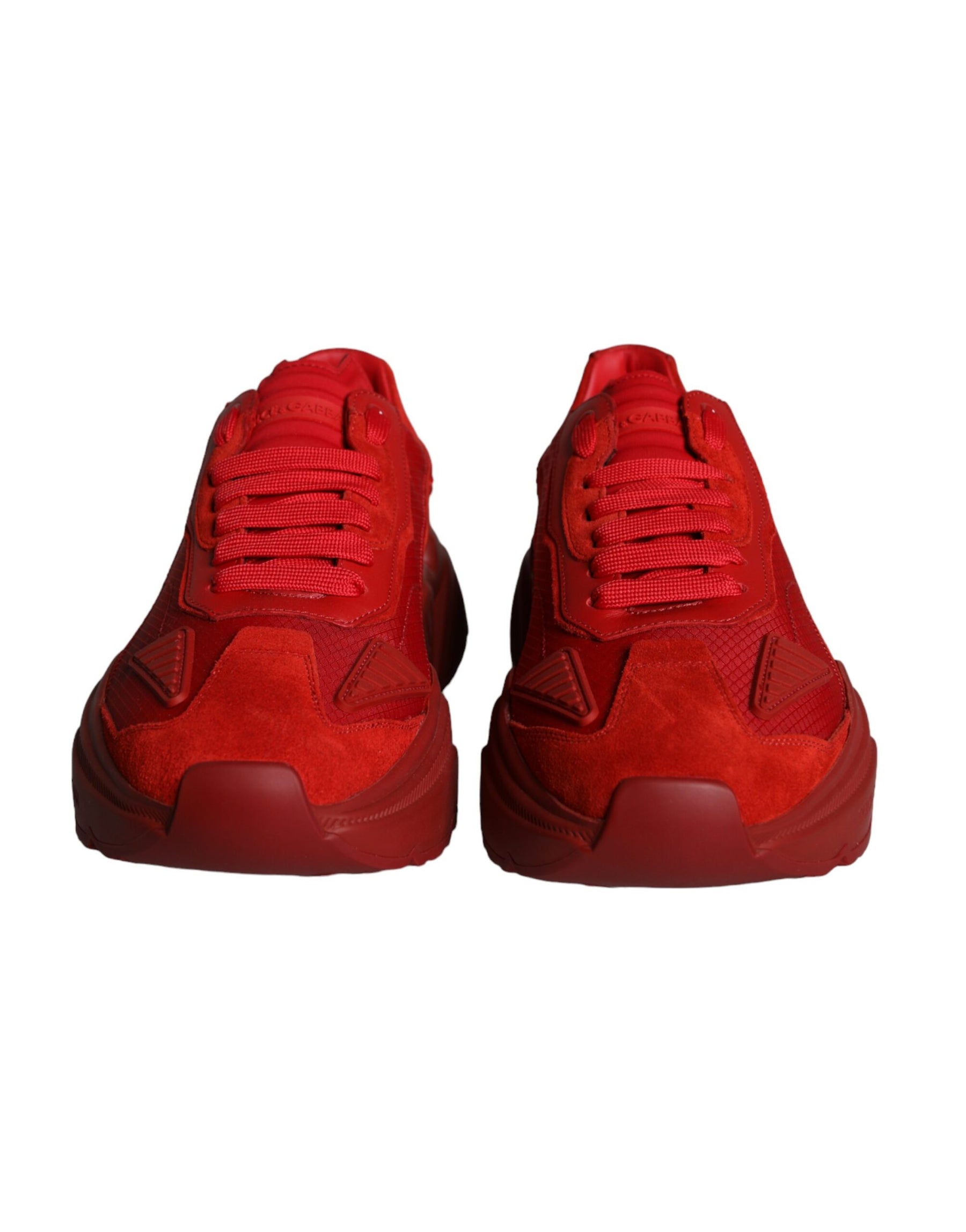 Dolce & Gabbana Red Leather Daymaster Low Top Sneakers Shoes | Regal Royce