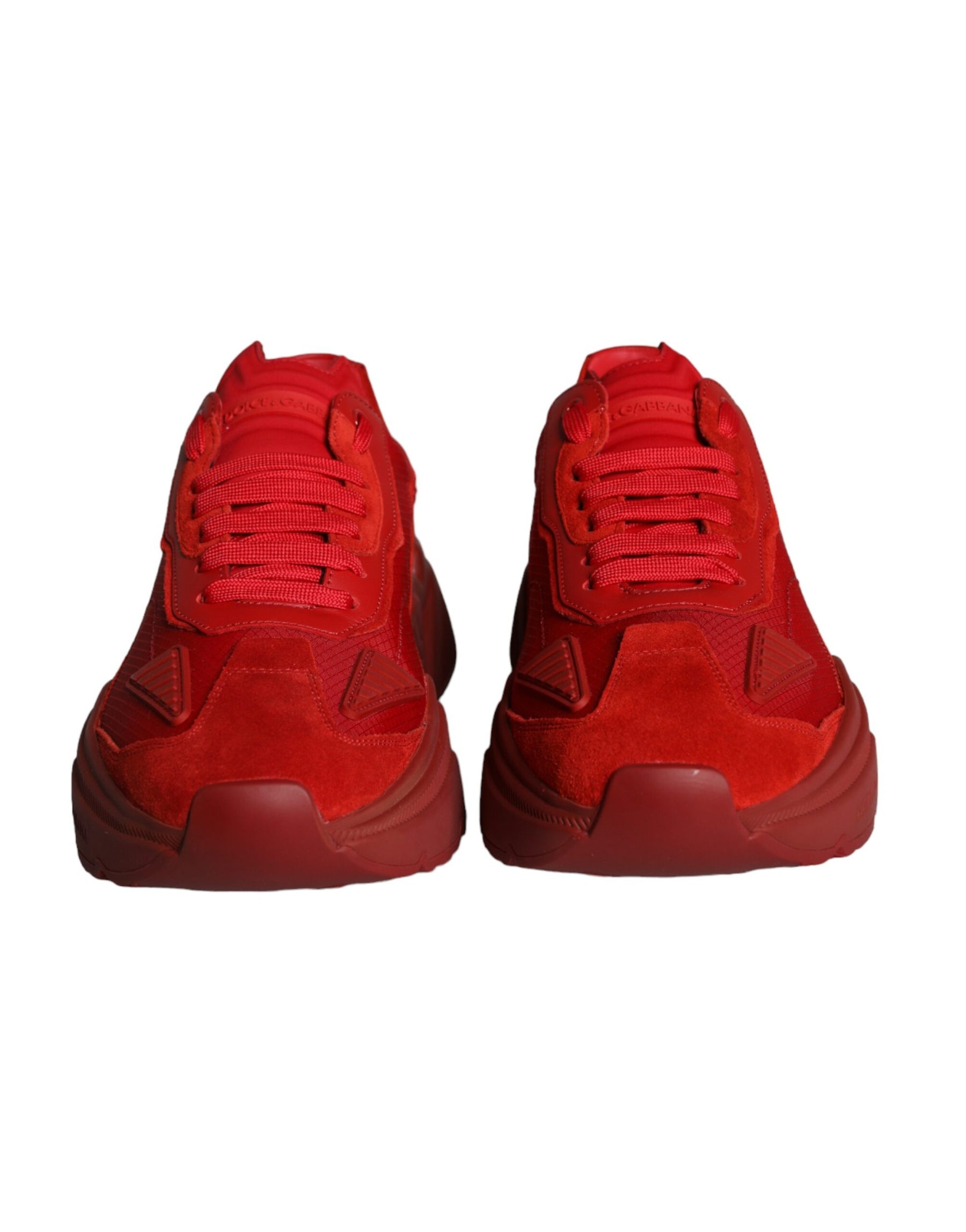 Dolce & Gabbana Red Leather Daymaster Low Top Sneakers Shoes | Regal Royce