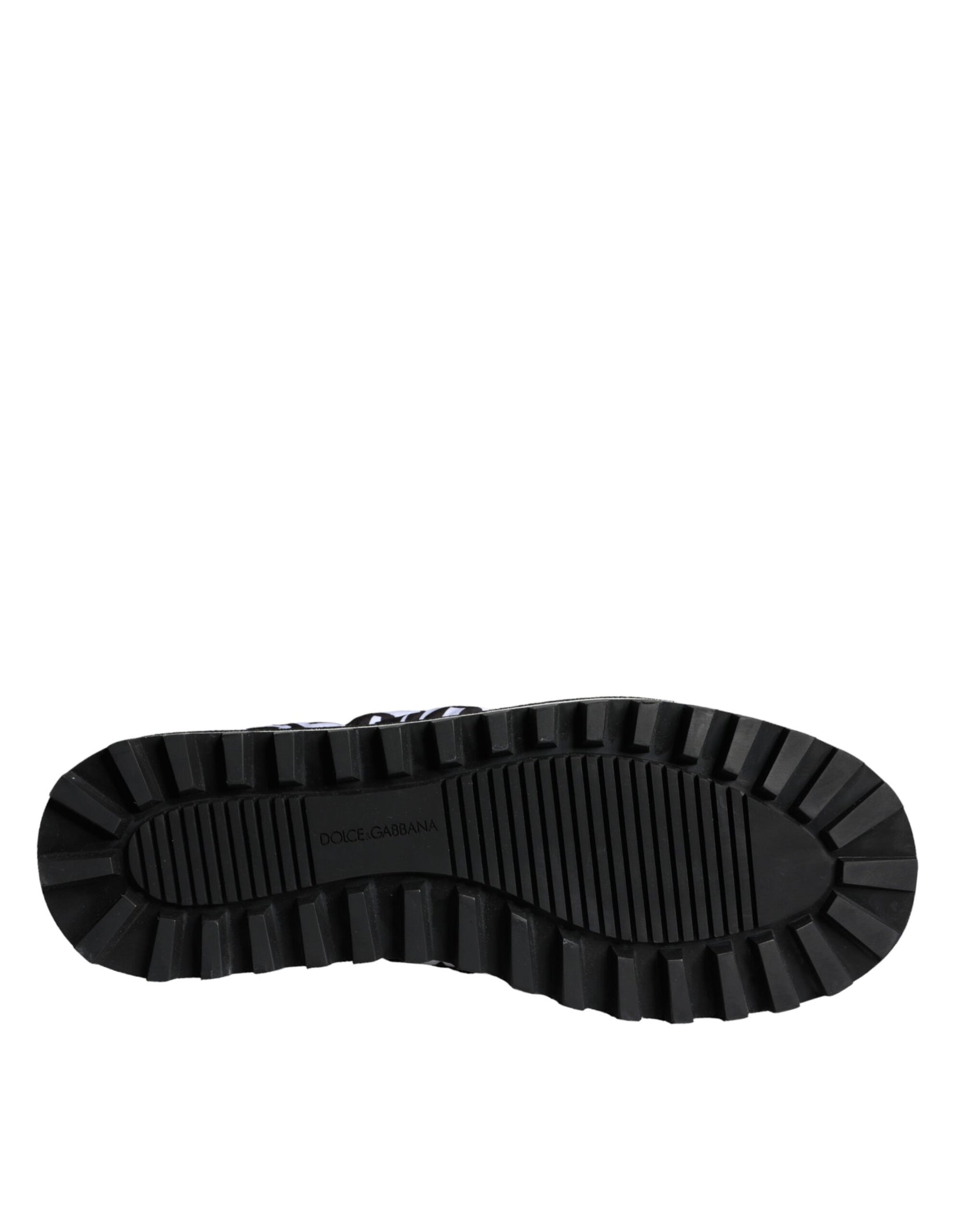 Dolce & Gabbana Black White Quilted Logo Sandals Slides Shoes | Regal Royce