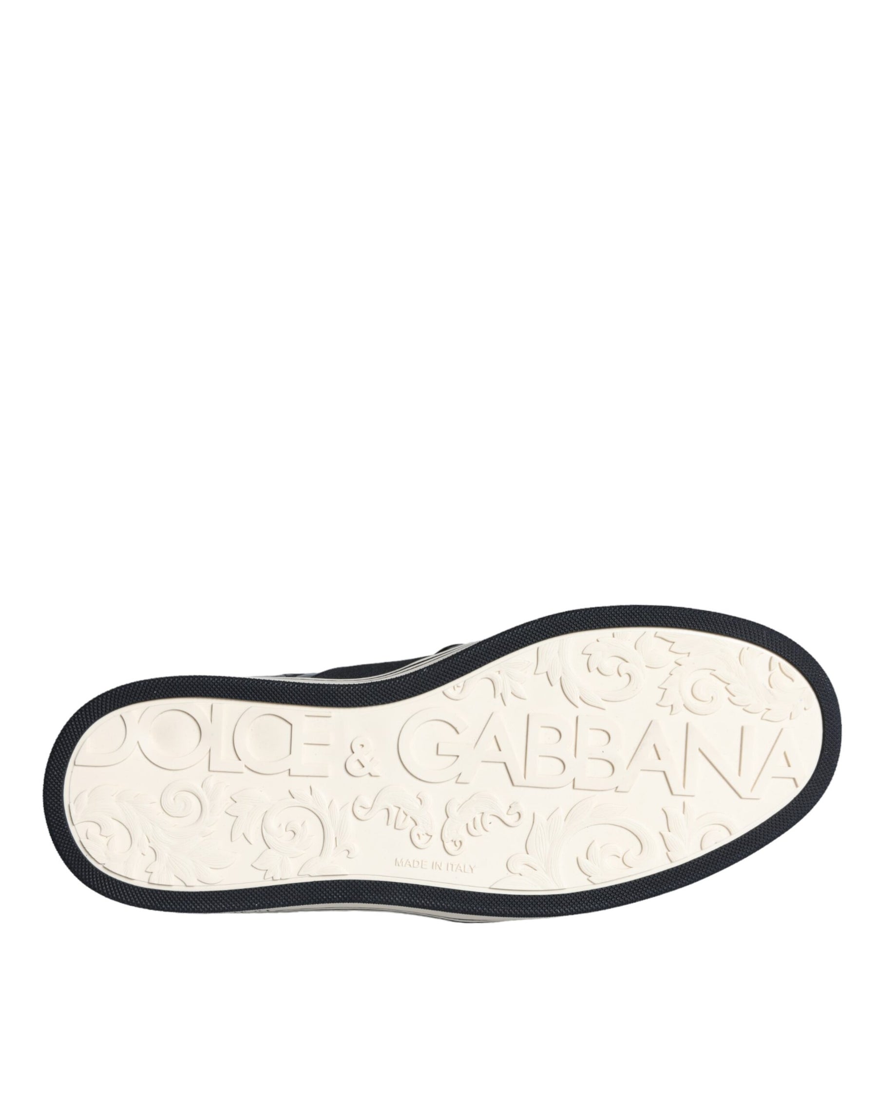 Dolce & Gabbana Black Leather Loafers Slippers Casual Shoes | Regal Royce