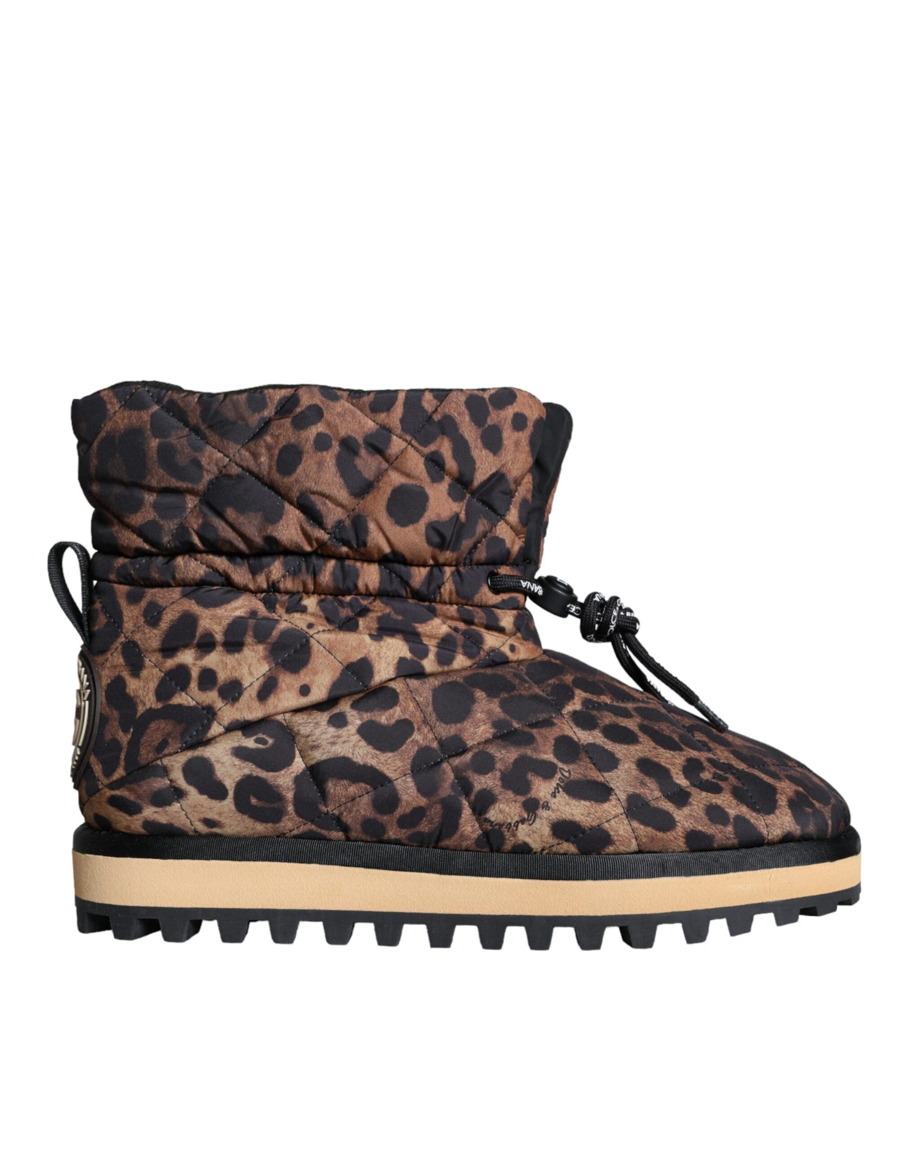 Dolce & Gabbana Brown Leopard Ankle Boots Padded Shoes | Regal Royce