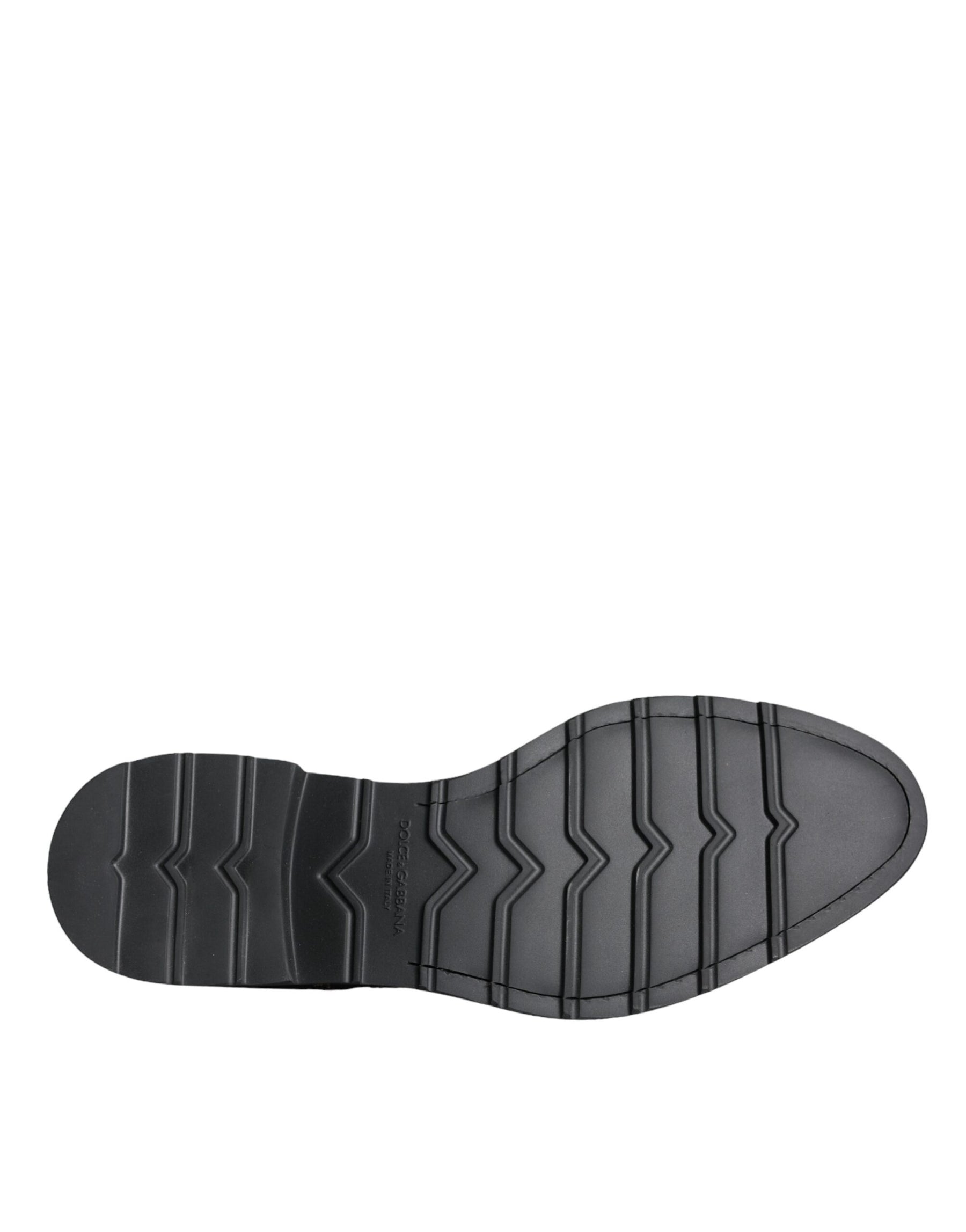 Dolce & Gabbana Black Suede Sicilia Lace Up Formal Shoes | Regal Royce