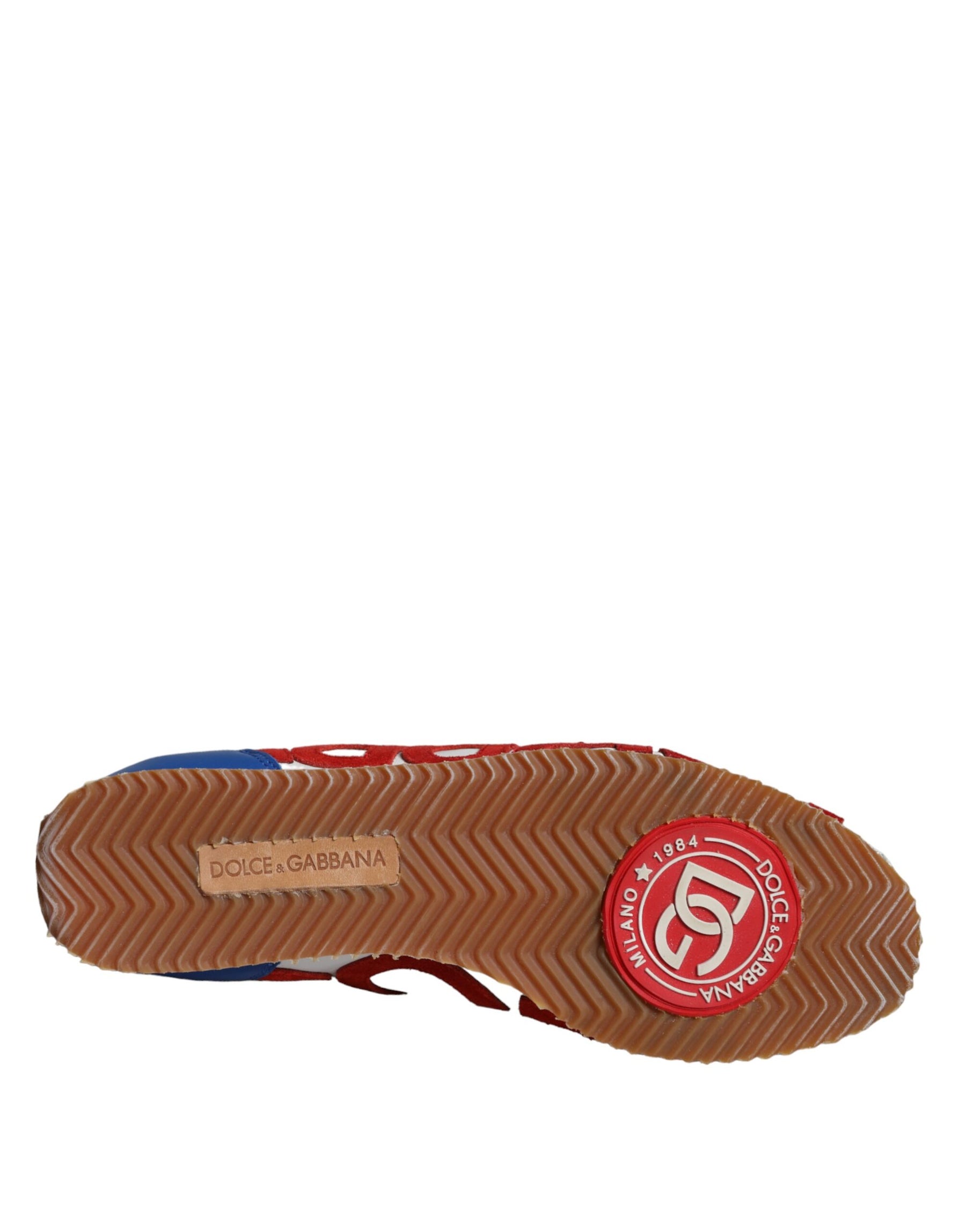 Dolce & Gabbana Multicolor Leather Logo Casual Sneakers Shoes | Regal Royce