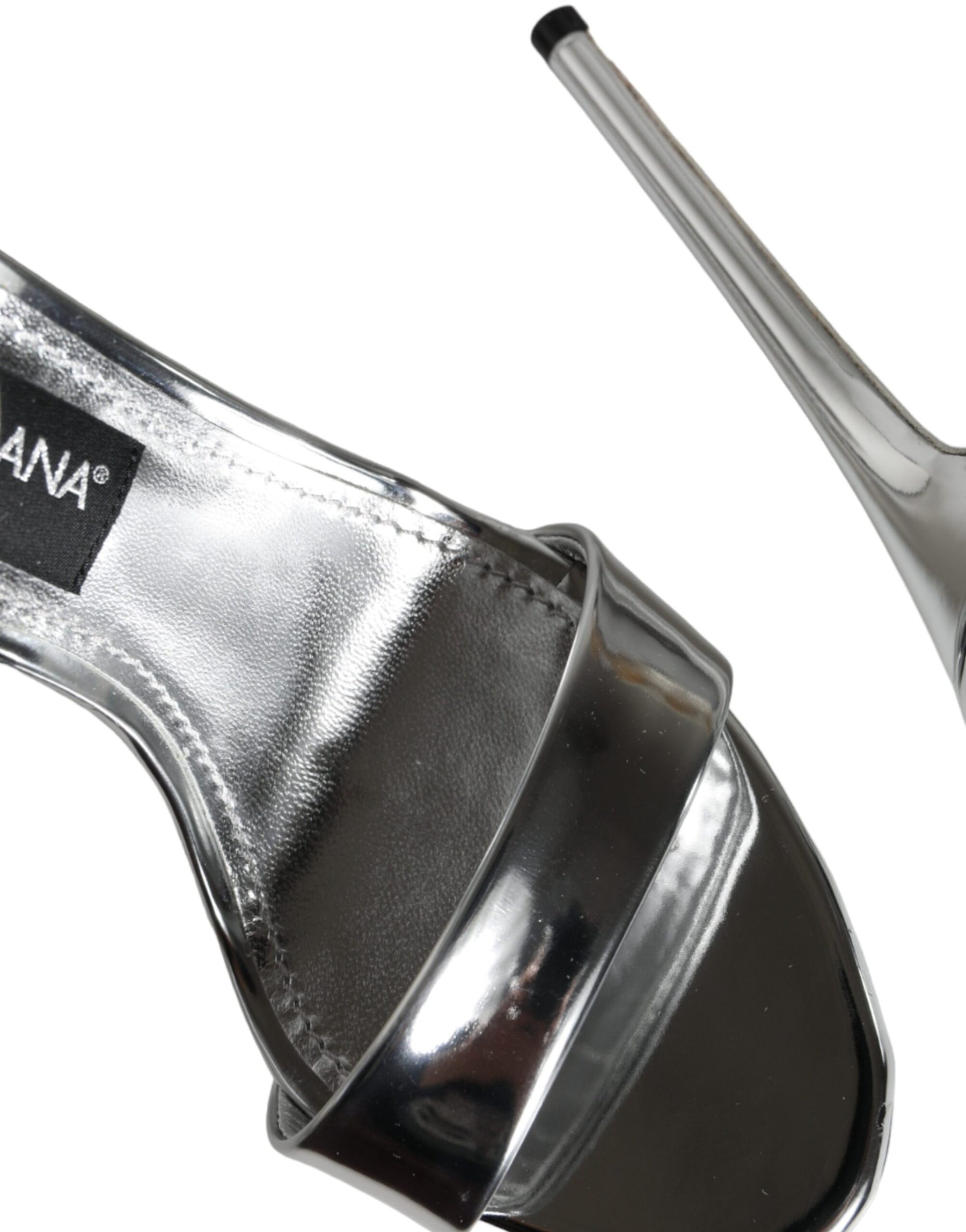 Dolce & Gabbana Silver KEIRA Heels Ankle Strap Sandals Shoes | Regal Royce