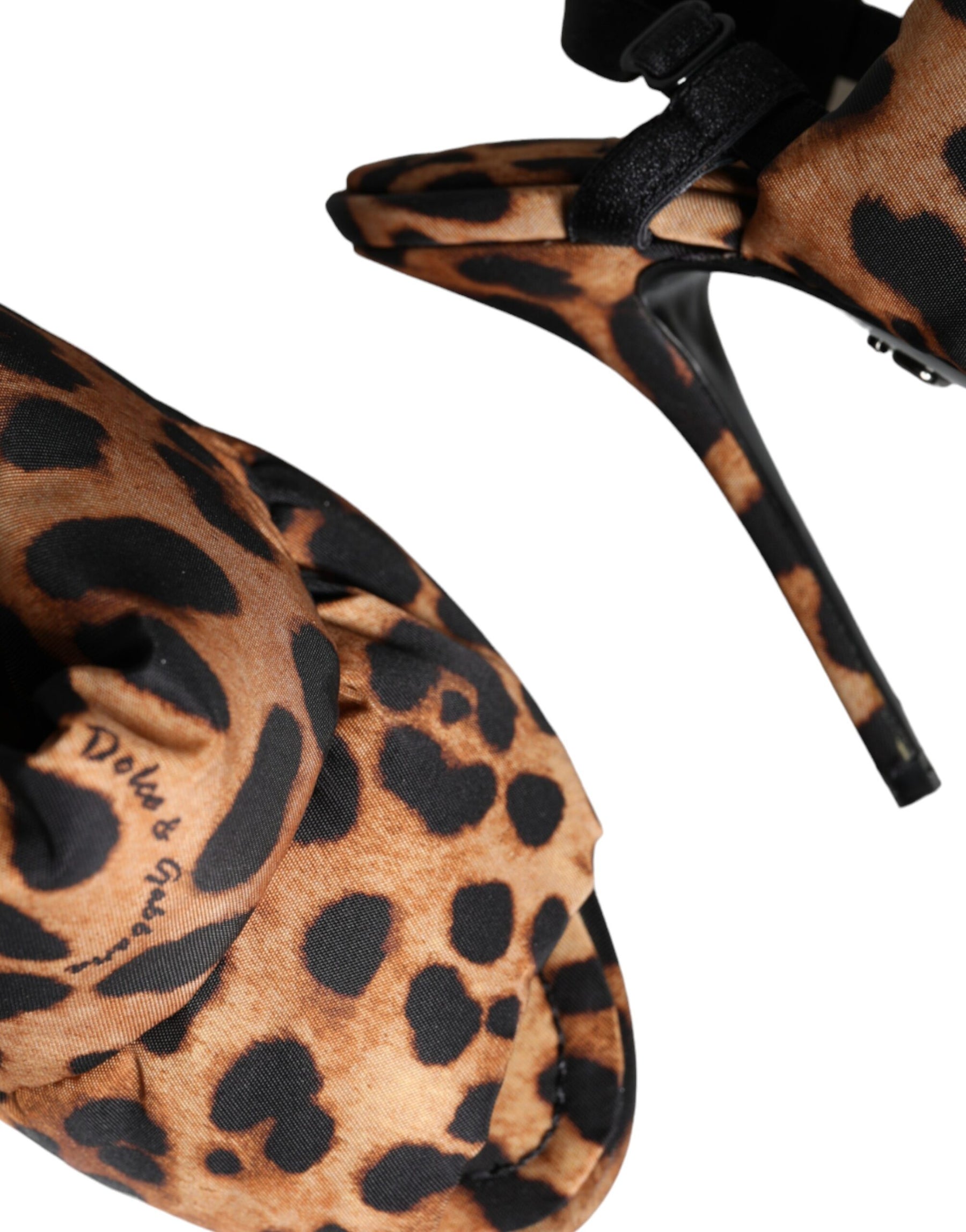 Dolce & Gabbana Brown Leopard Keira Slingback Sandals Shoes | Regal Royce