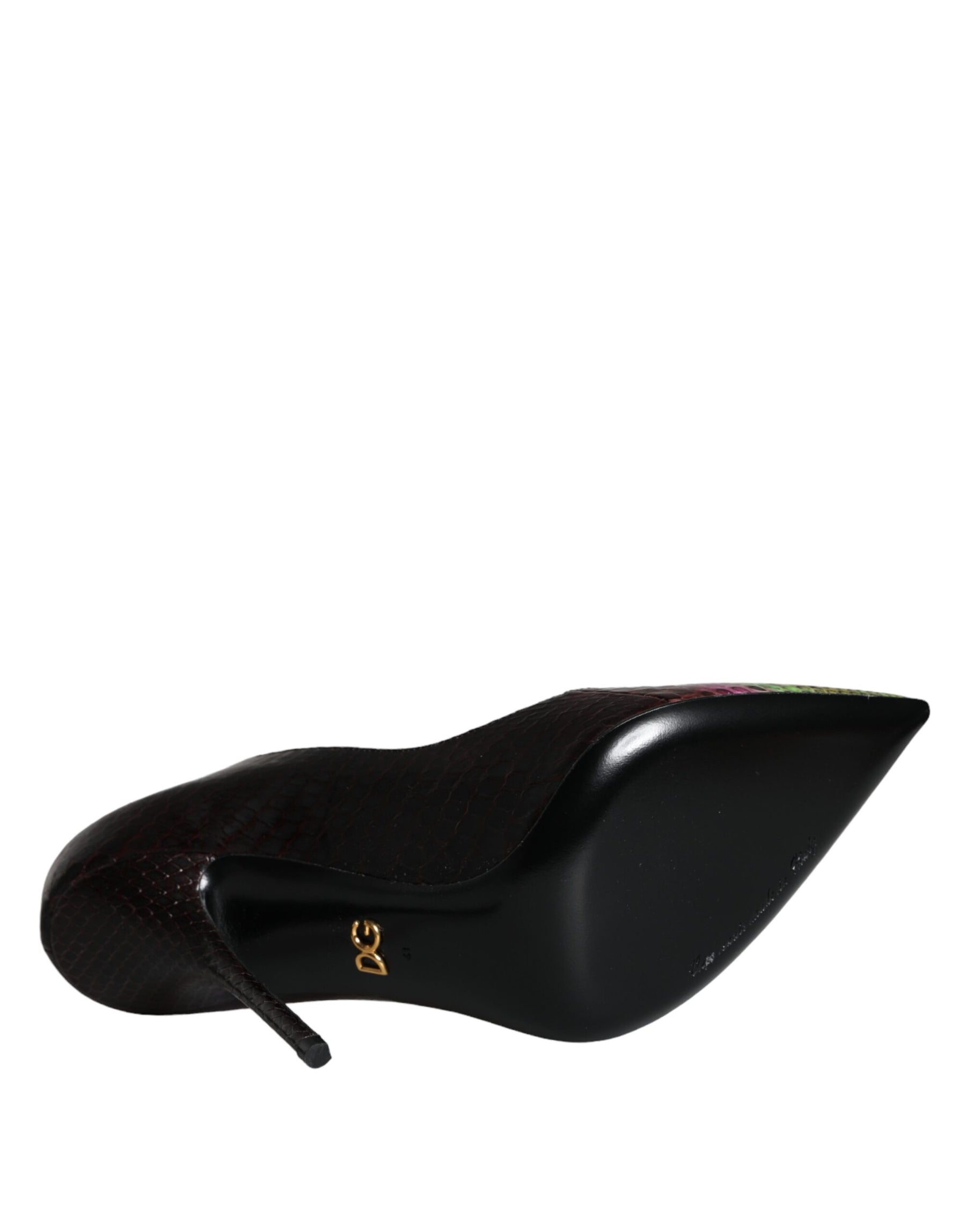 Dolce & Gabbana Multicolor Exotic Leather Heels Pumps Shoes | Regal Royce