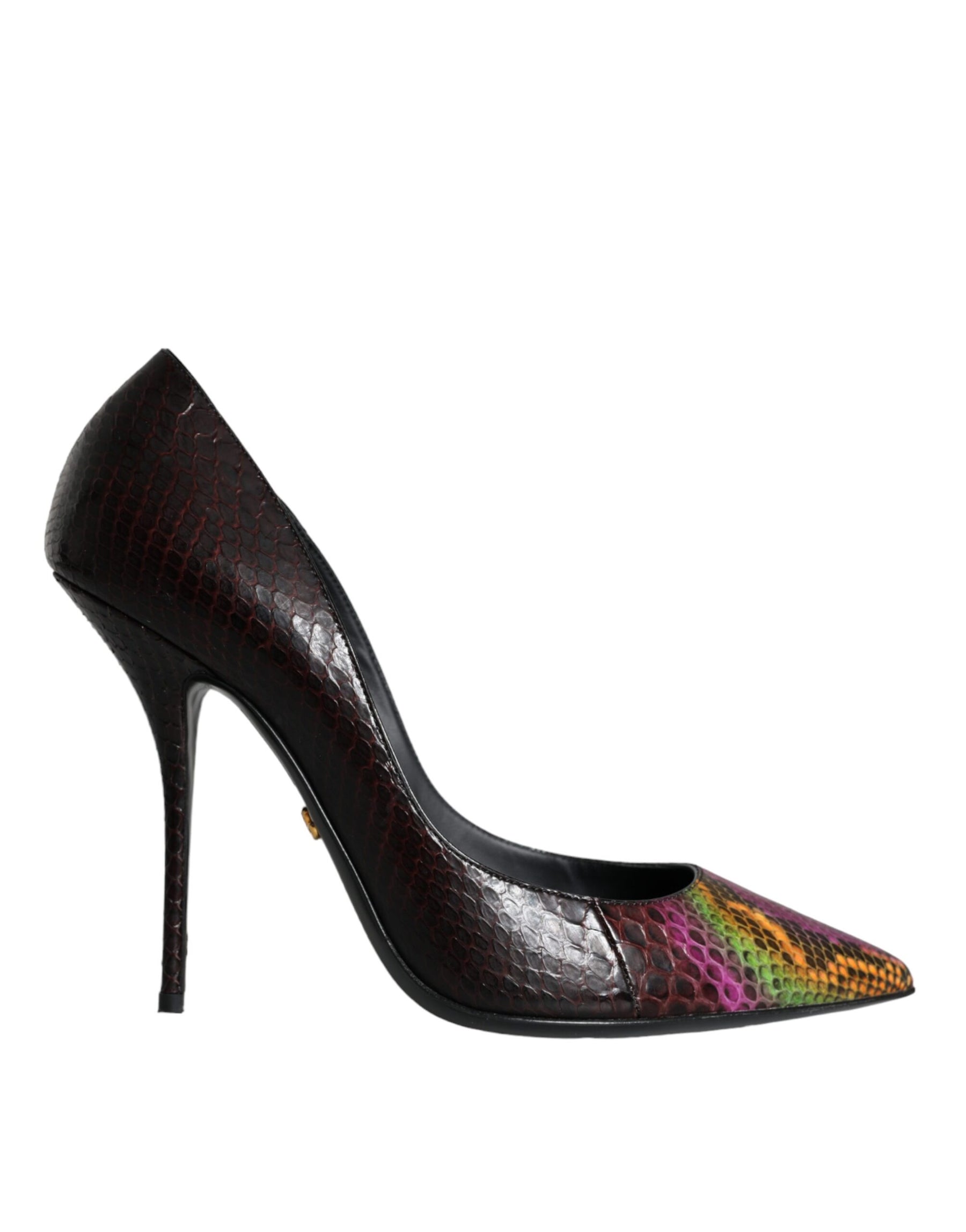 Dolce & Gabbana Multicolor Exotic Leather Heels Pumps Shoes | Regal Royce