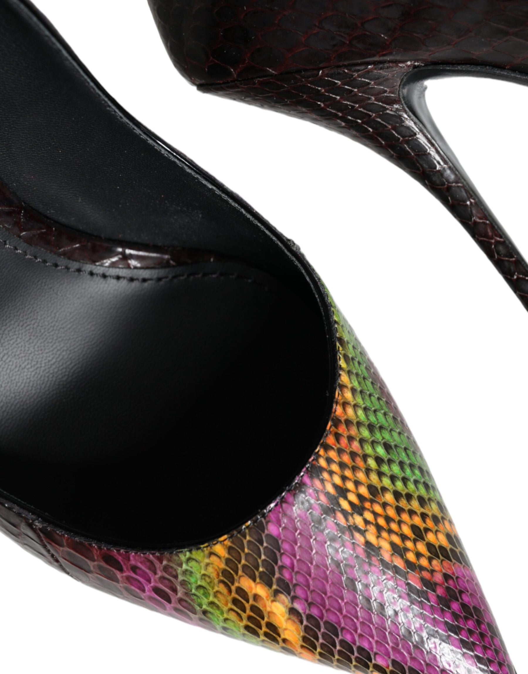 Dolce & Gabbana Multicolor Exotic Leather Heels Pumps Shoes | Regal Royce