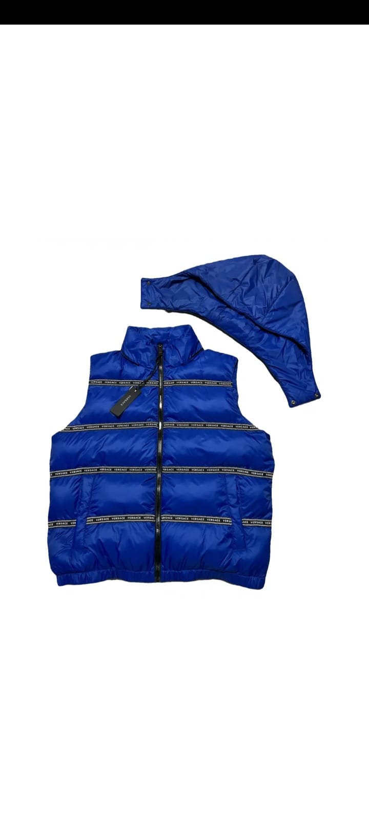 Versace Blue Polyester Vest | Regal Royce