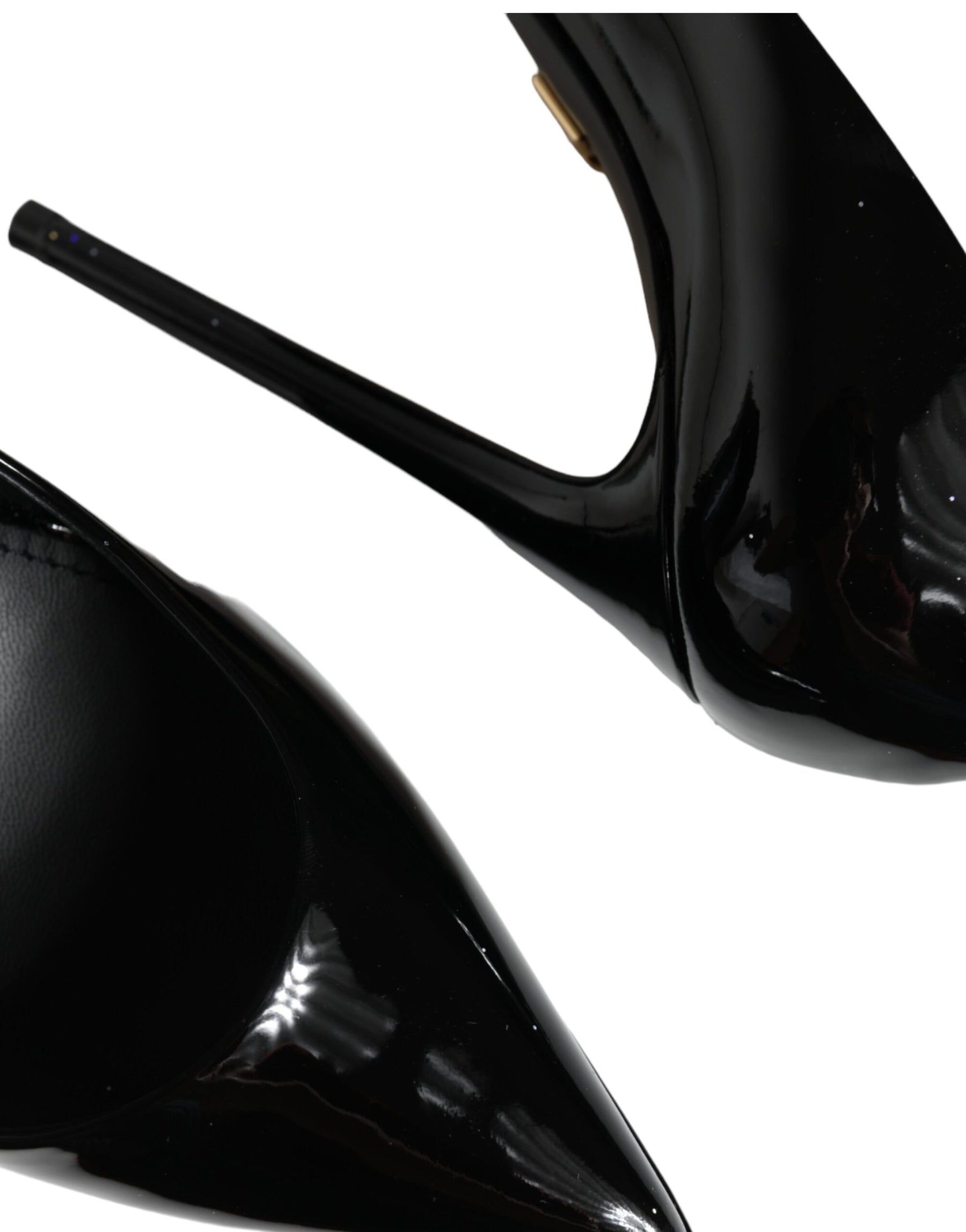 Dolce & Gabbana Black Leather Platform Heels Pumps Shoes | Regal Royce