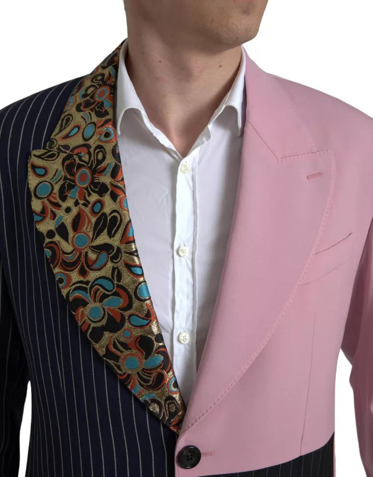 Dolce & Gabbana Multicolor Patchwork Single Breasted Blazer | Regal Royce
