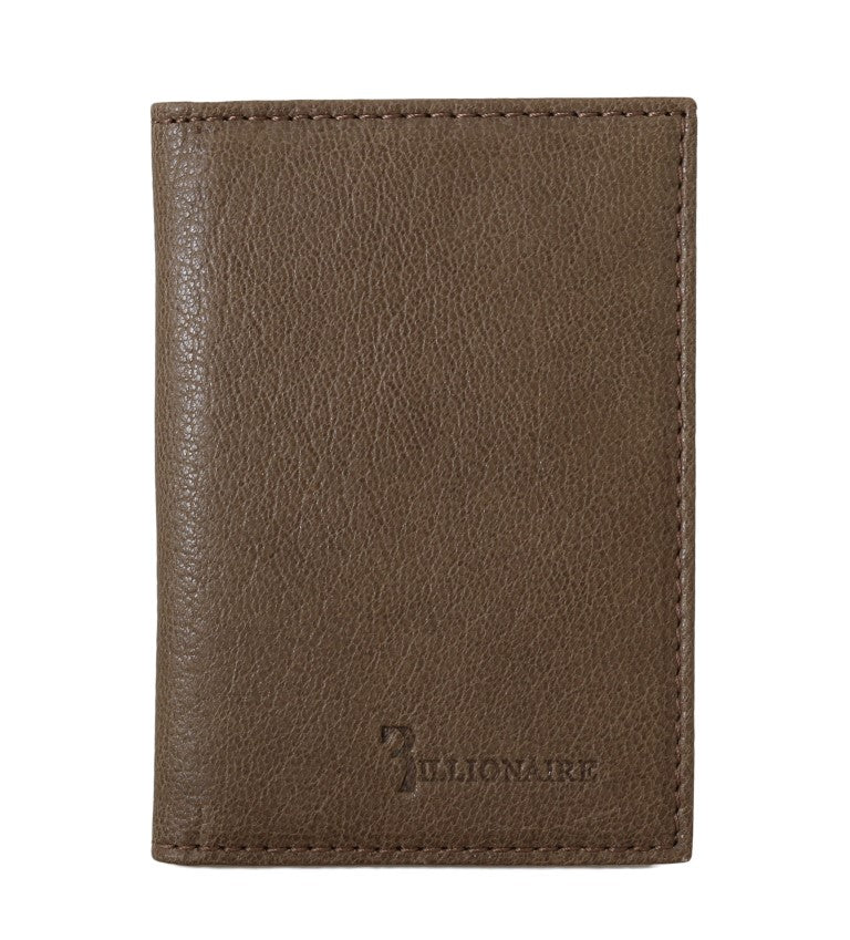 Billionaire Italian Couture Brown Leather Bifold Wallet | Regal Royce