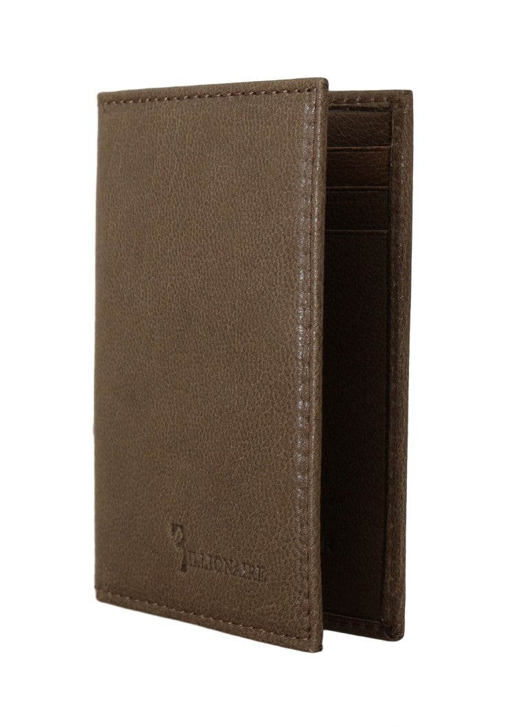 Billionaire Italian Couture Brown Leather Bifold Wallet | Regal Royce