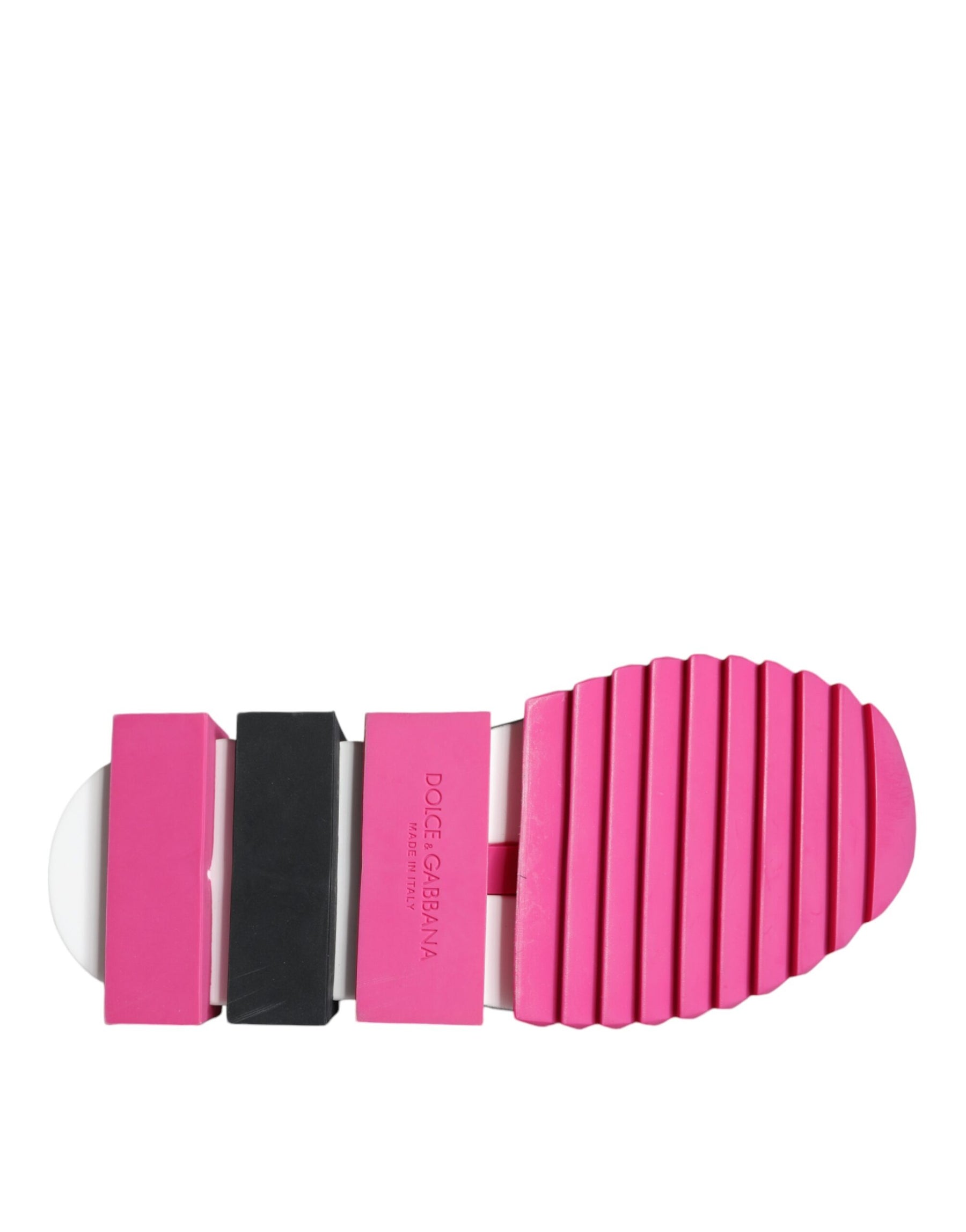 Dolce & Gabbana Pink Sorrento Crystals Low Top Sneakers Shoes | Regal Royce