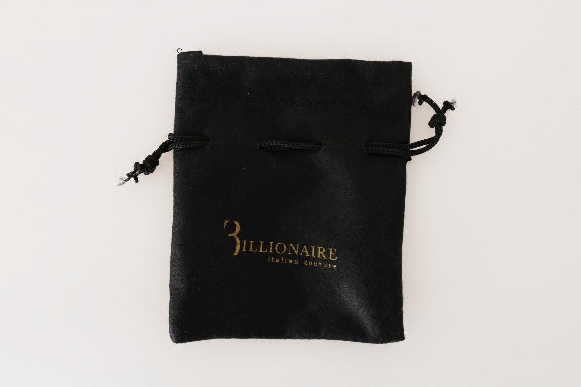 Billionaire Italian Couture Black Leather Cardholder Wallet | Regal Royce