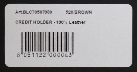 Billionaire Italian Couture Brown Leather Cardholder Wallet | Regal Royce