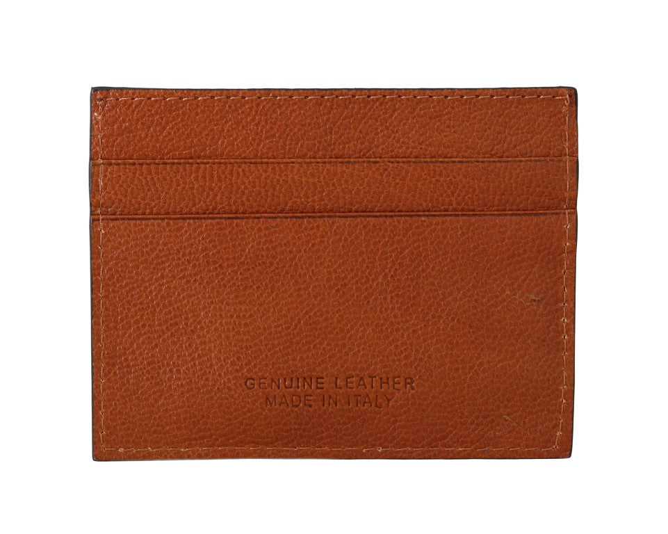 Billionaire Italian Couture Brown Leather Cardholder Wallet | Regal Royce