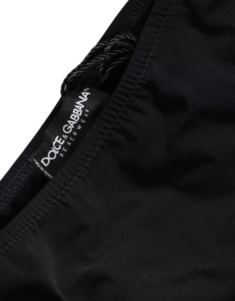 Dolce & Gabbana Black Nylon Swimwear Beachwear Bottom Bikini | Regal Royce