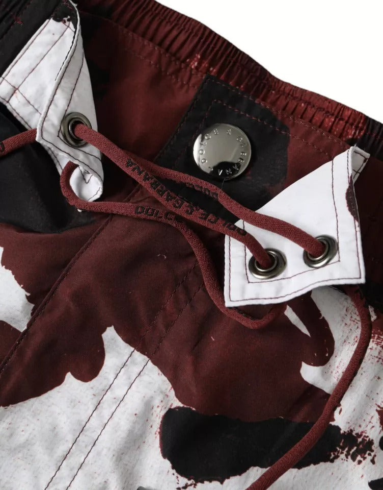 Dolce & Gabbana Multicolor Camouflage DG Logo Beachwear Shorts Swimwear | Regal Royce