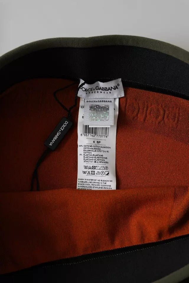 Dolce & Gabbana Brown Cotton Stretch Boxer Shorts Underwear | Regal Royce