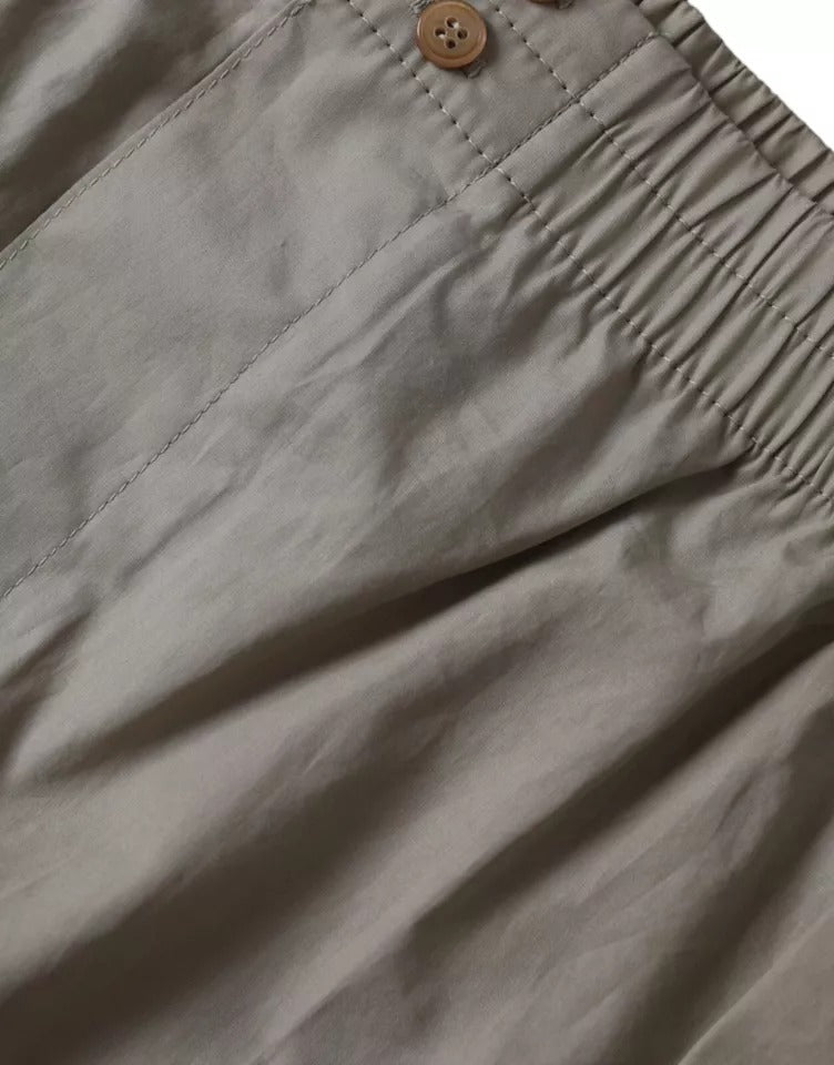 Dolce & Gabbana Brown Cotton Regular Boxer Shorts Underwear | Regal Royce