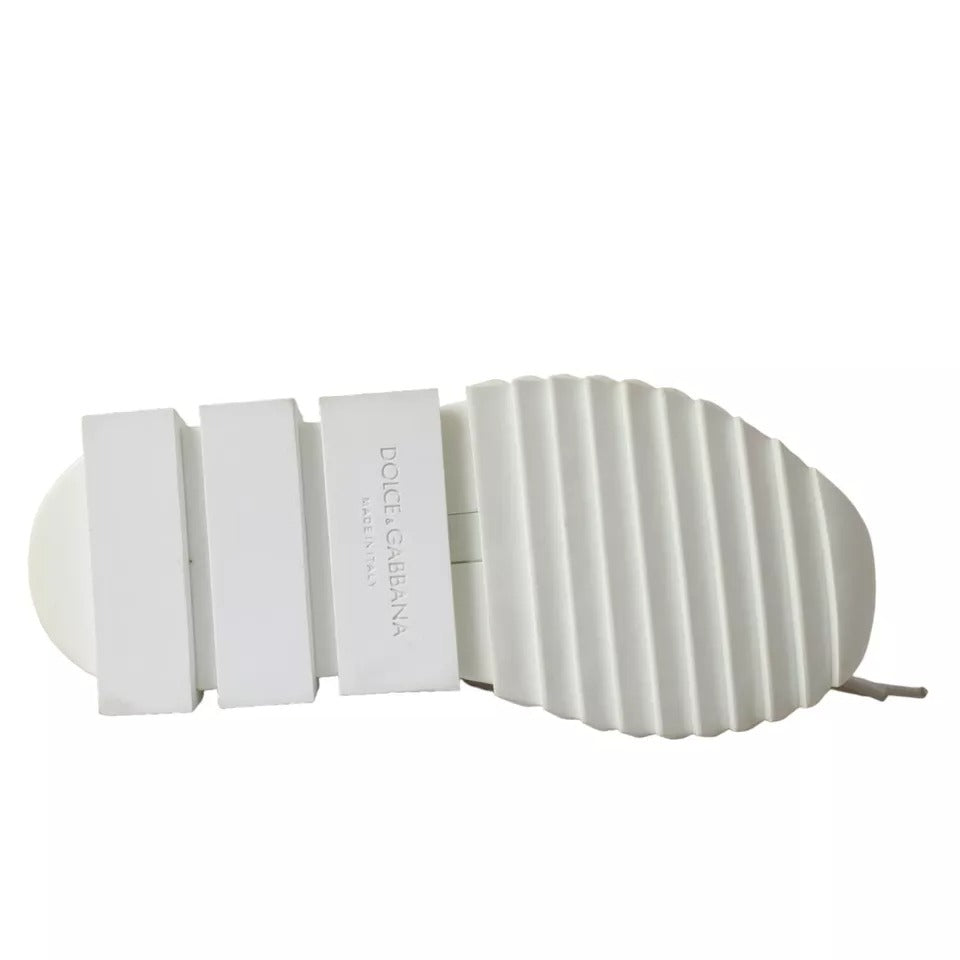 Dolce & Gabbana White Mesh Sorrento Trekking Sneakers Shoes | Regal Royce