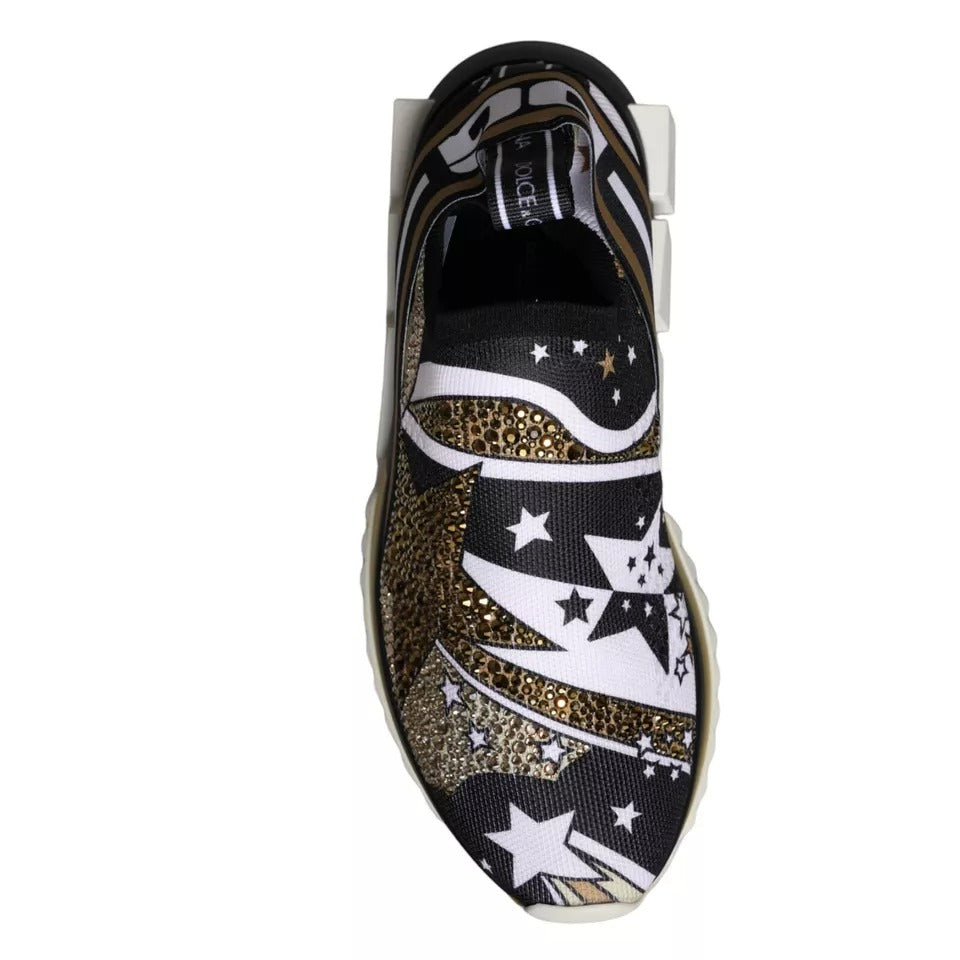 Dolce & Gabbana Multicolor Comet Star Print Sorrento Sneakers Shoes | Regal Royce