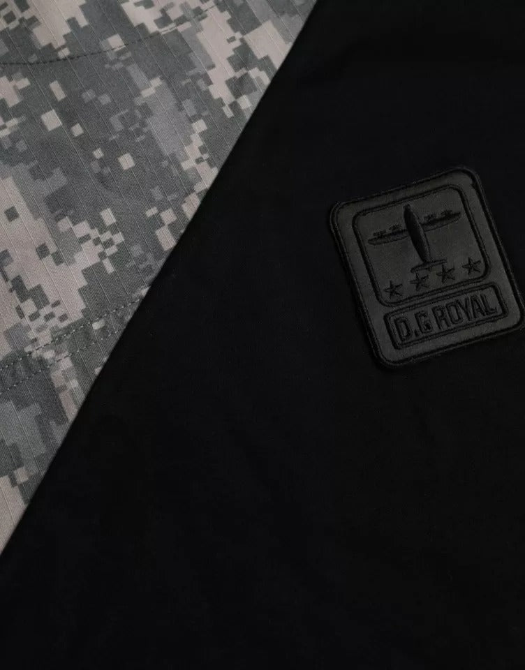 Dolce & Gabbana Multicolor Camouflage Cotton Round Neck Men T-shirt | Regal Royce