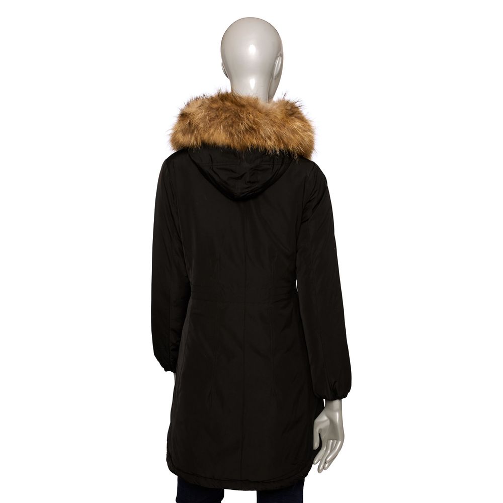 Baldinini Trend Black Polyester Women Jacket | Regal Royce