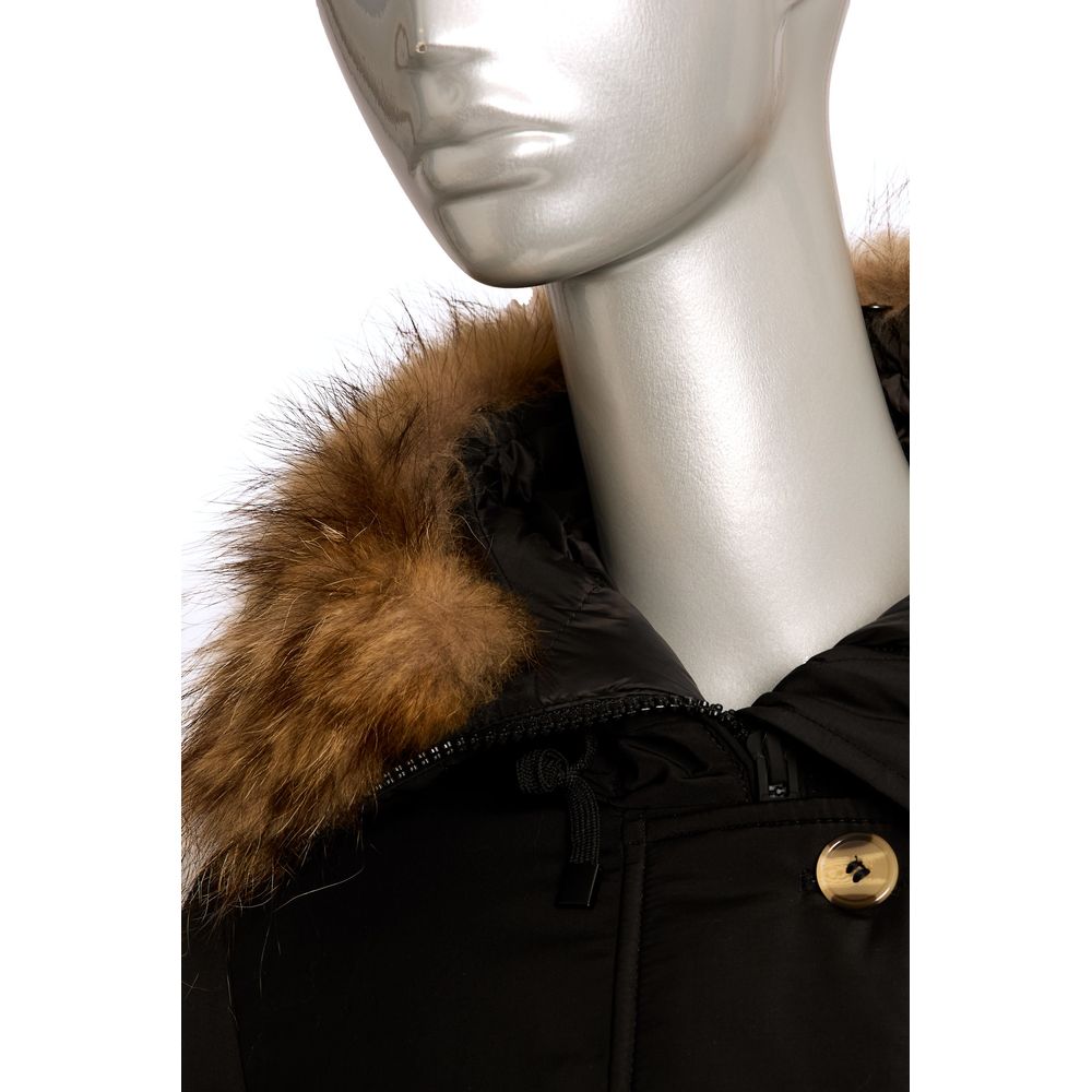 Baldinini Trend Black Polyester Women Jacket | Regal Royce