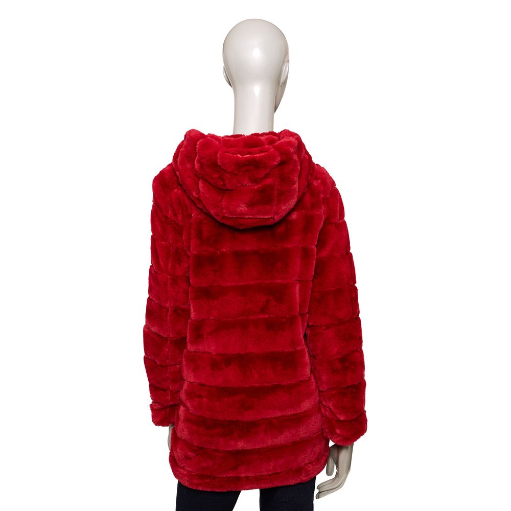 Baldinini Trend Red Polyester Women Jacket | Regal Royce