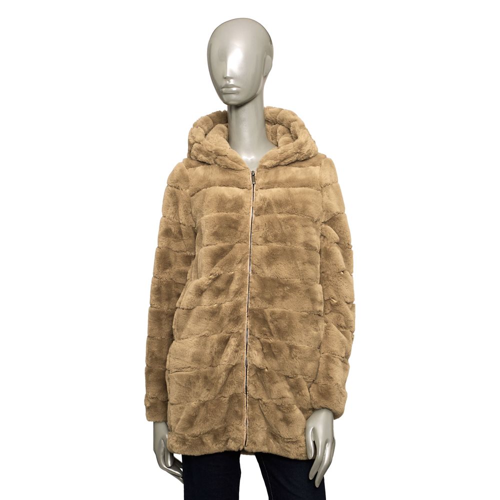 Baldinini Trend Beige Polyester Women Coat | Regal Royce