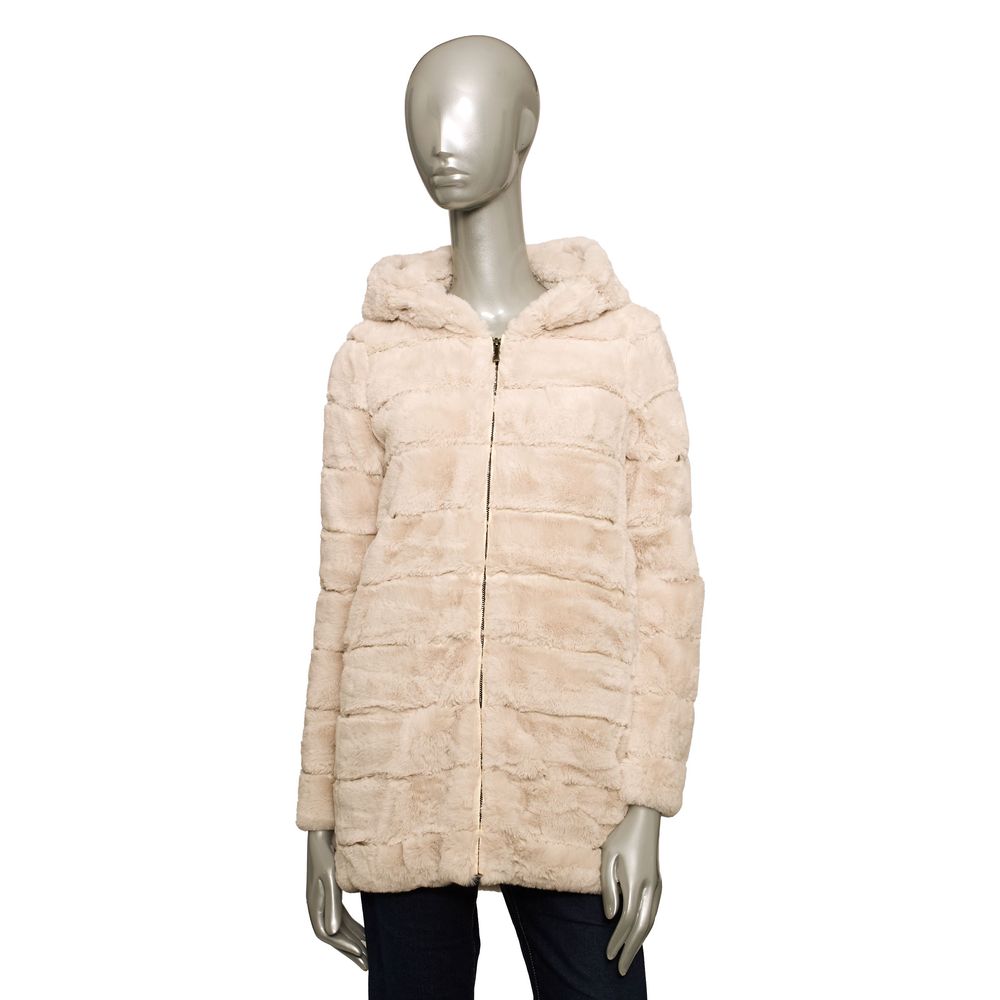 Baldinini Trend Beige Polyester Women Jacket | Regal Royce