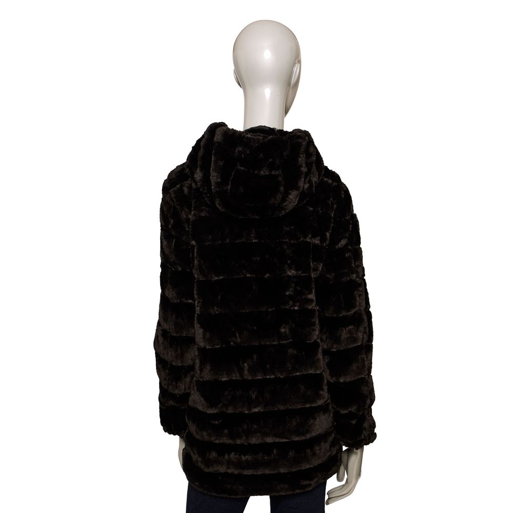 Baldinini Trend Black Polyester Women Coat | Regal Royce