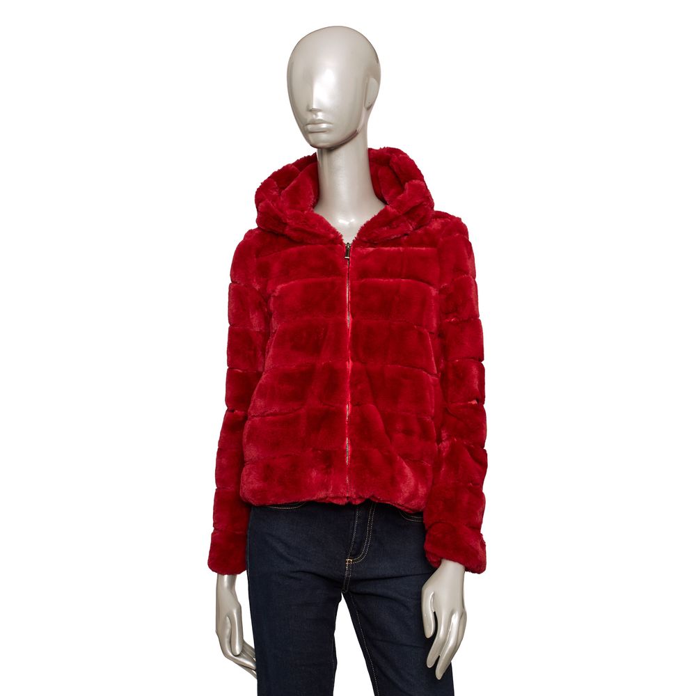 Baldinini Trend Red Polyester Women Jacket | Regal Royce